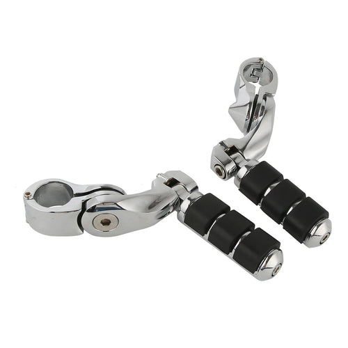 1 1/4" Highway Bar Short Angled Footpeg Pegs for Harley Electra Glide