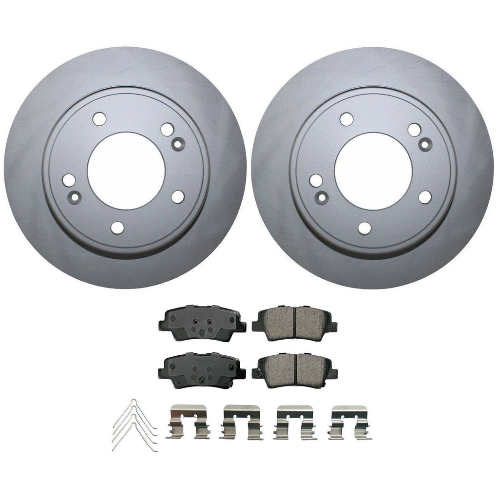 Rear Brake Kit 262mm Disc & Akebono Ceramic Pads for Elantra GT Veloster Soul (2013–2019)