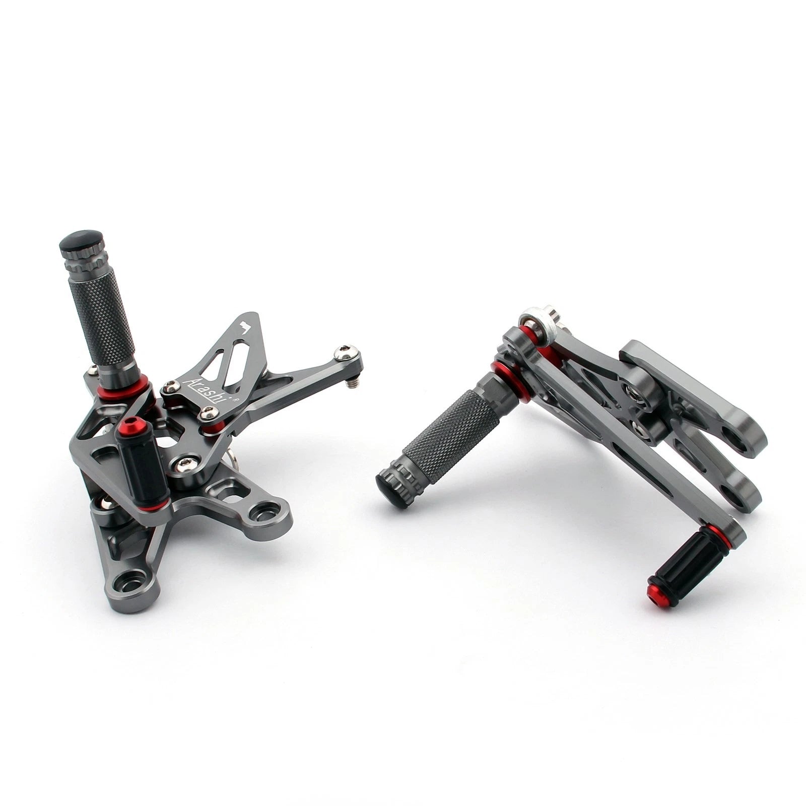 Rearset Foot Pegs for Kawasaki ZX10R (2006–2007) Gray AV