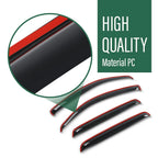 Set of 4 Window Vent Visors for Toyota Tacoma Double Cab