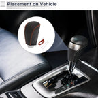 Gear Shift Knob Cover for Toyota Corolla (2009–2013) Black Brown Faux Leather