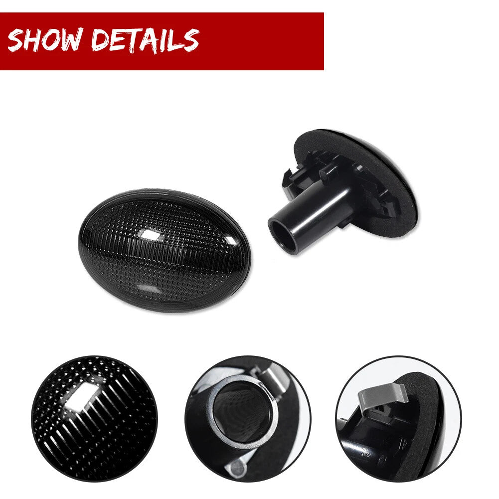 Smoked Lens Front Side Marker Lights for MINI Cooper (2007–2015)
