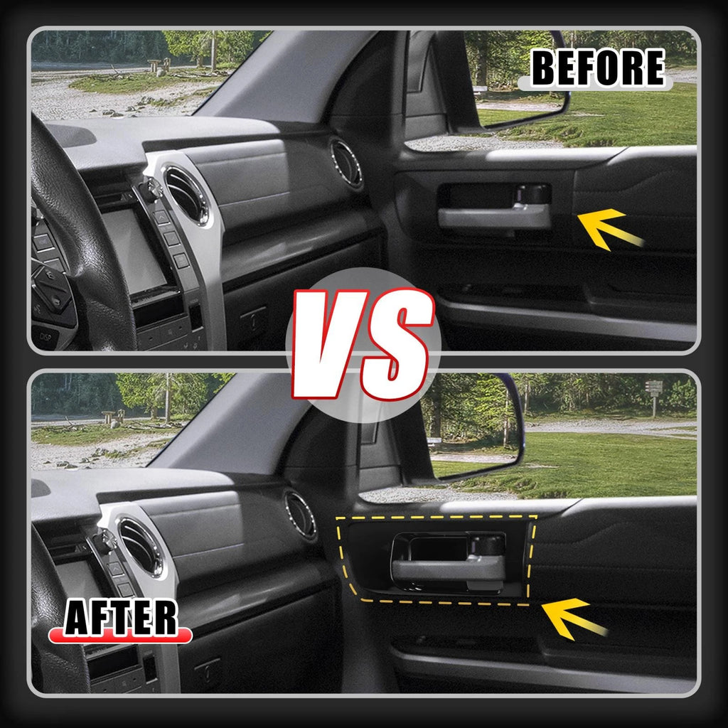 1 Pair Front Door Handle Bowl Cover for Toyota Tundra (2014–2021)