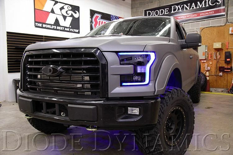 LED Boards Pair for 2015-2017 Ford F-150 Multi Color with Bluetooth Control