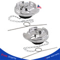 2Pcs Aluminum Diesel Fuel Cap for Peterbilt 
