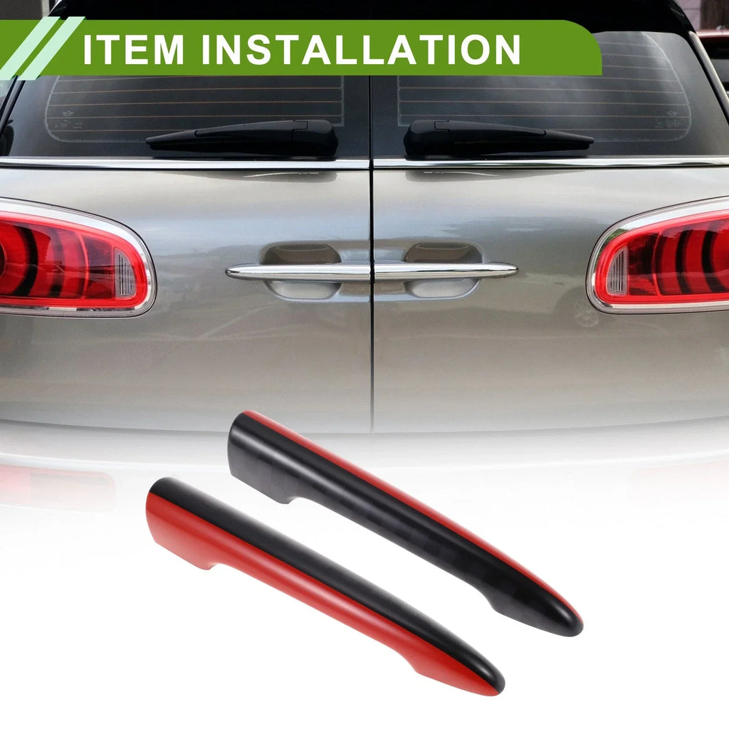 Rear Trunk Door Tailgate Handle Cover for BMW Mini Cooper F54 Clubman Black Red
