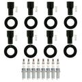 Set of 8 NGK Ruthenium HX Spark Plugs & Coil Boots for Lexus GX460 IS F LS600h (2010–2021)