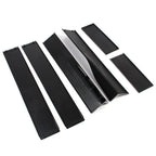 Universal Car Side Skirt Extension Rocker Panel Splitters Lip 78.7" Black