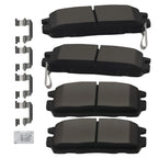 Set of 4 Rear Ceramic Brake Pads for Pontiac Torrent (2007–2009) / GMC Terrain (2010–2017)