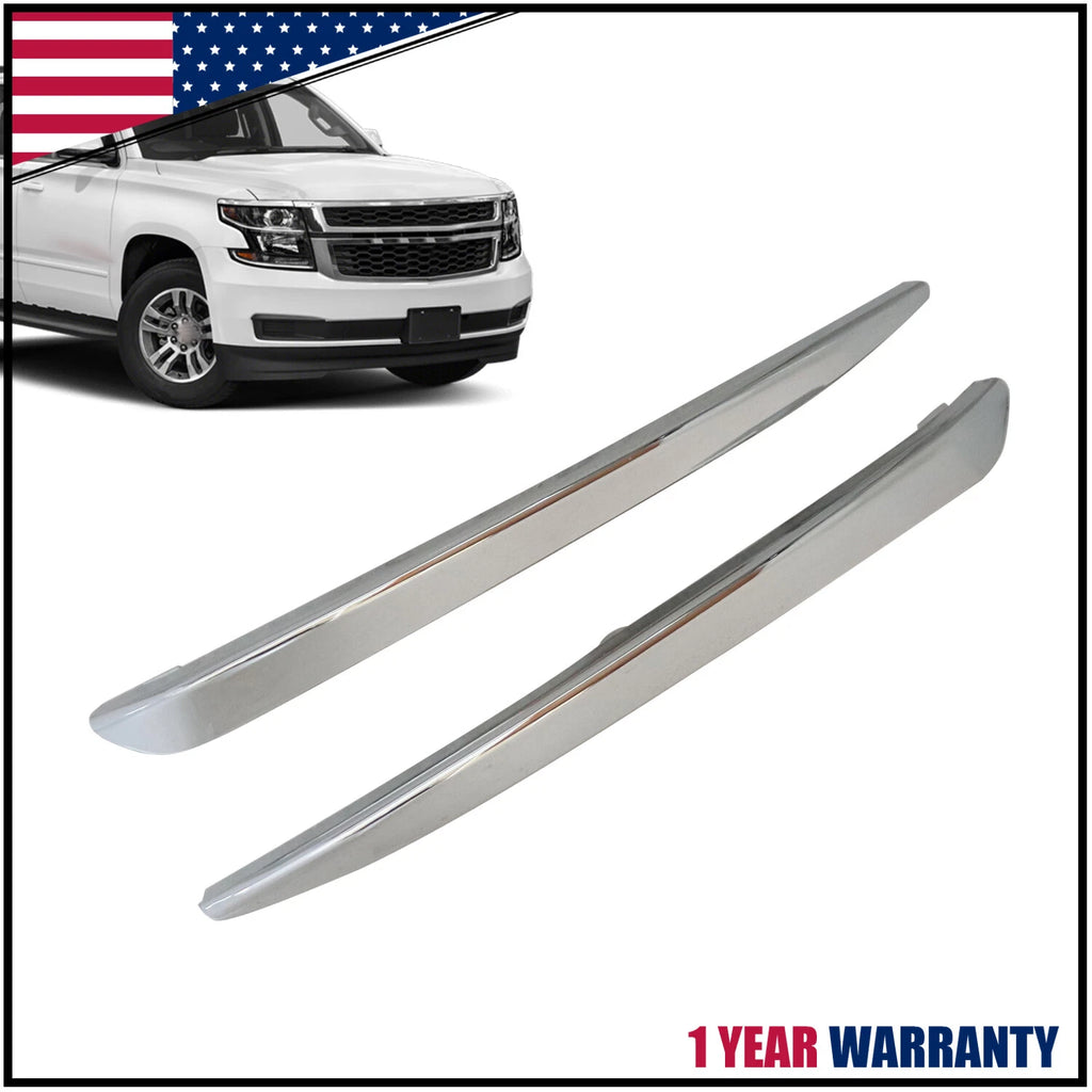 Front Bumper Trim Molding Set for Chevrolet Tahoe Suburban (2015–2020)