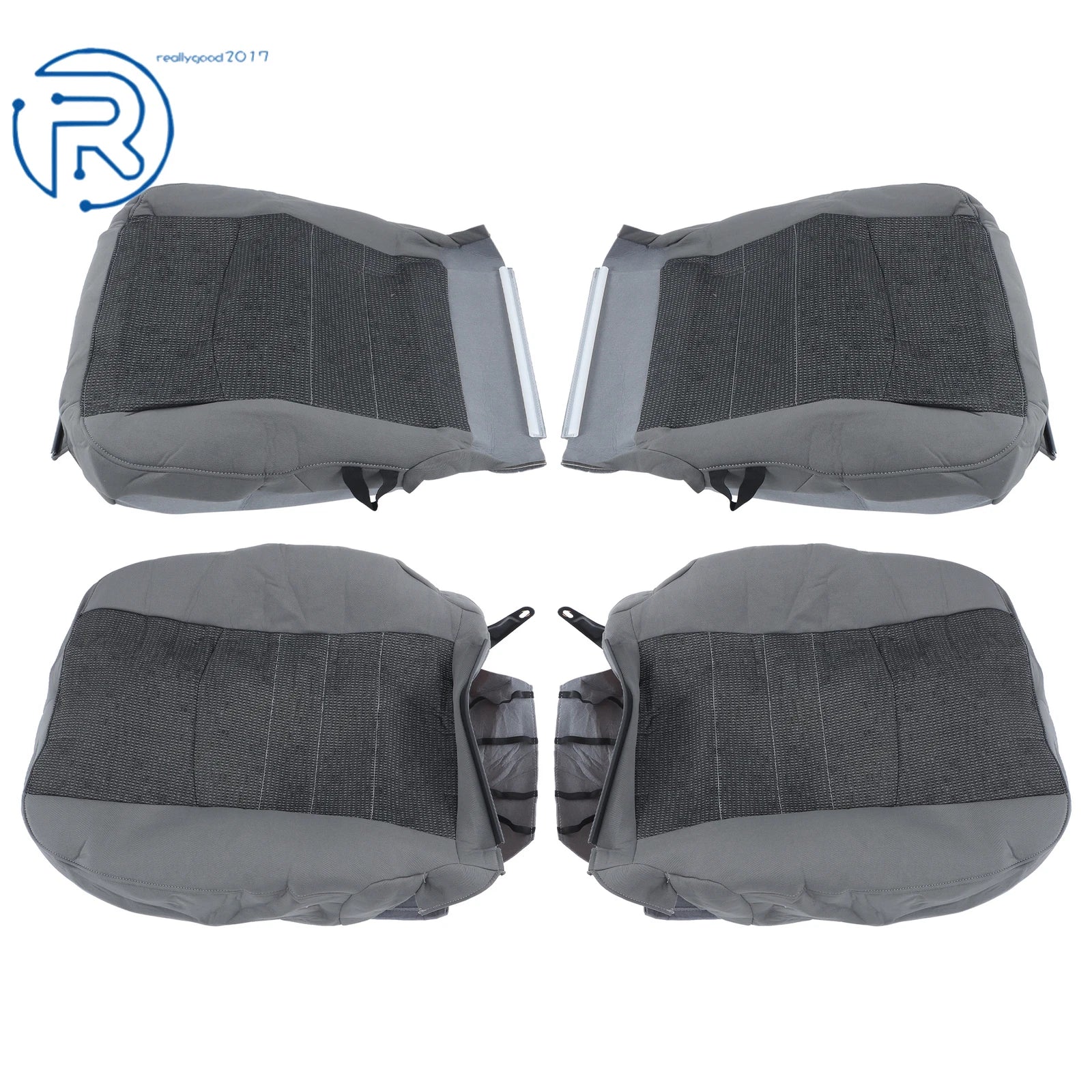 Set of 4 Cloth Seat Covers for Dodge Ram 1500 2500 3500 (2013–2018)