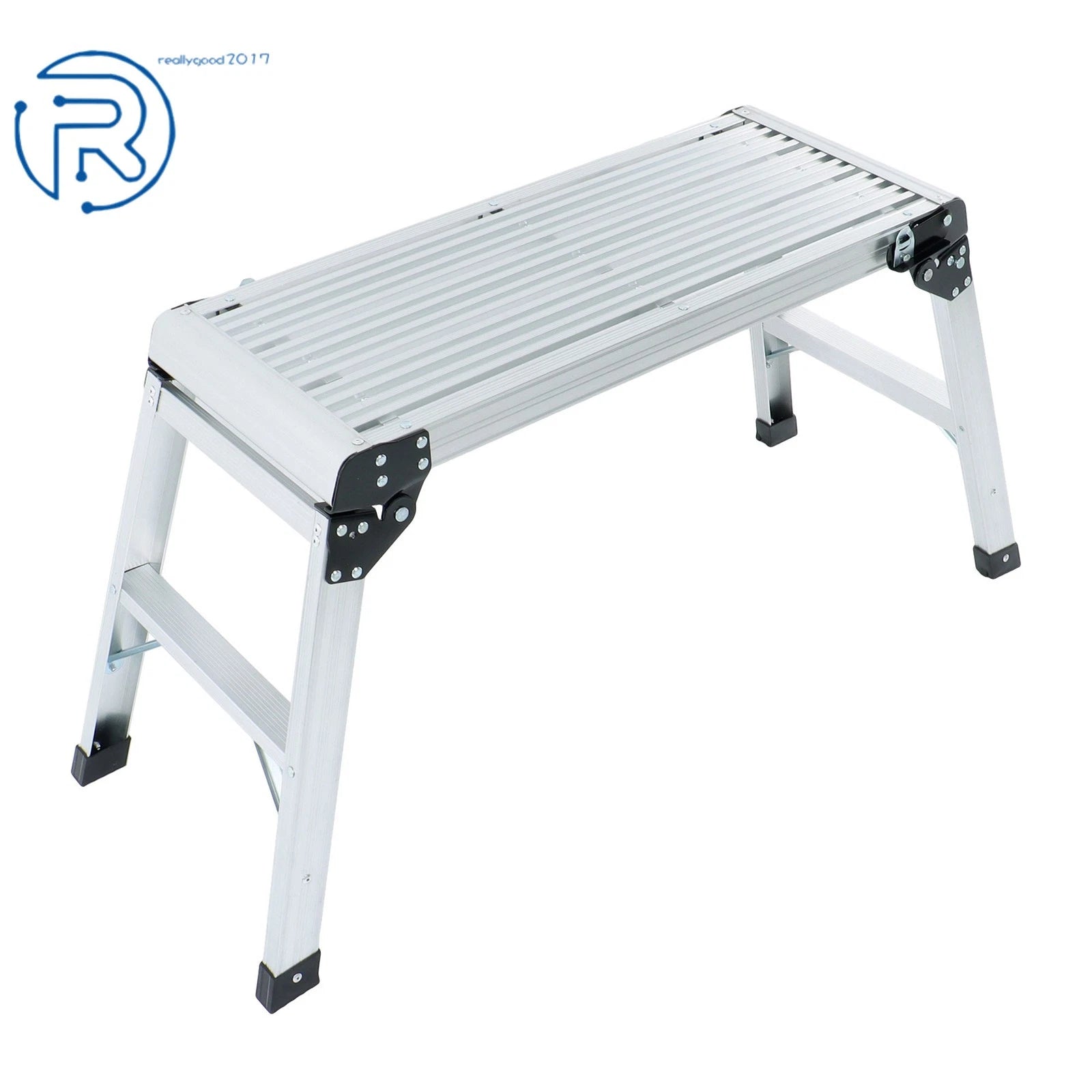 Aluminum Step Ladder for Work Platform (330 LBS Capacity)