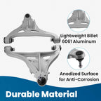 Set of 8 Front Upper Lower Control Arms for Ford F-150 Mark LT (2005–2008) 4WD