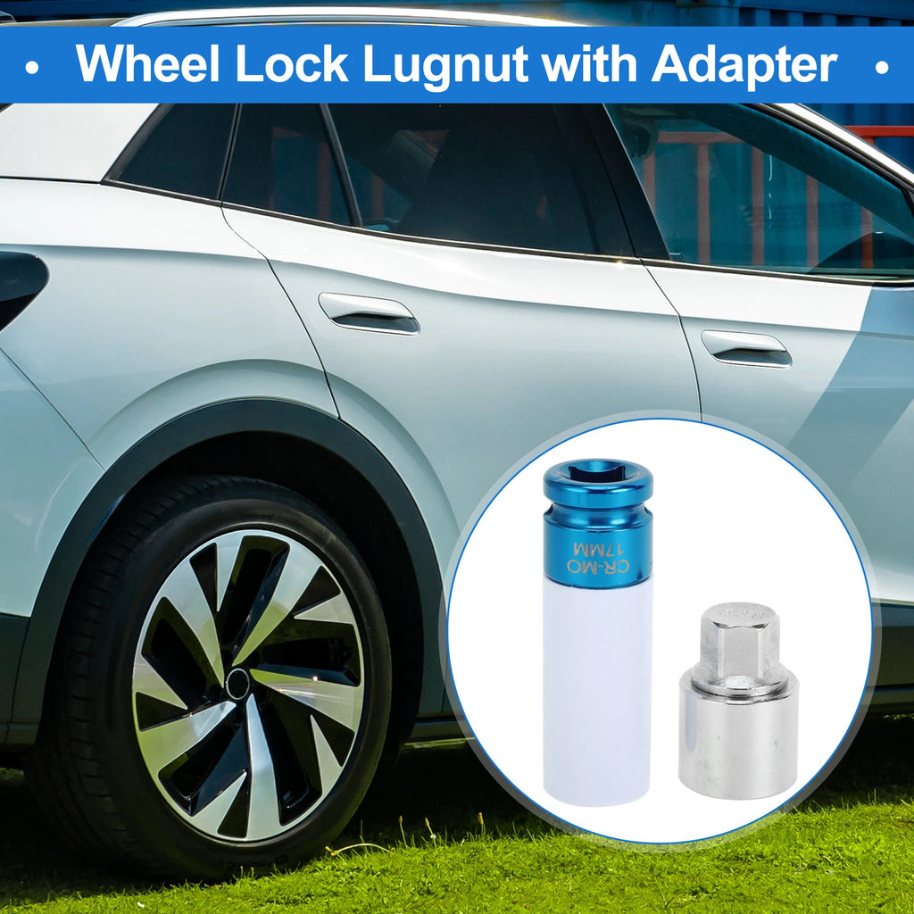 Set of 4 Wheel Lock Lug Nuts for VW (with Antitheft Removal Key 538)