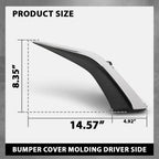 Front Left Bumper Trim for Lexus ES250/ES350/ES300h (2019–2024) Black & Chrome