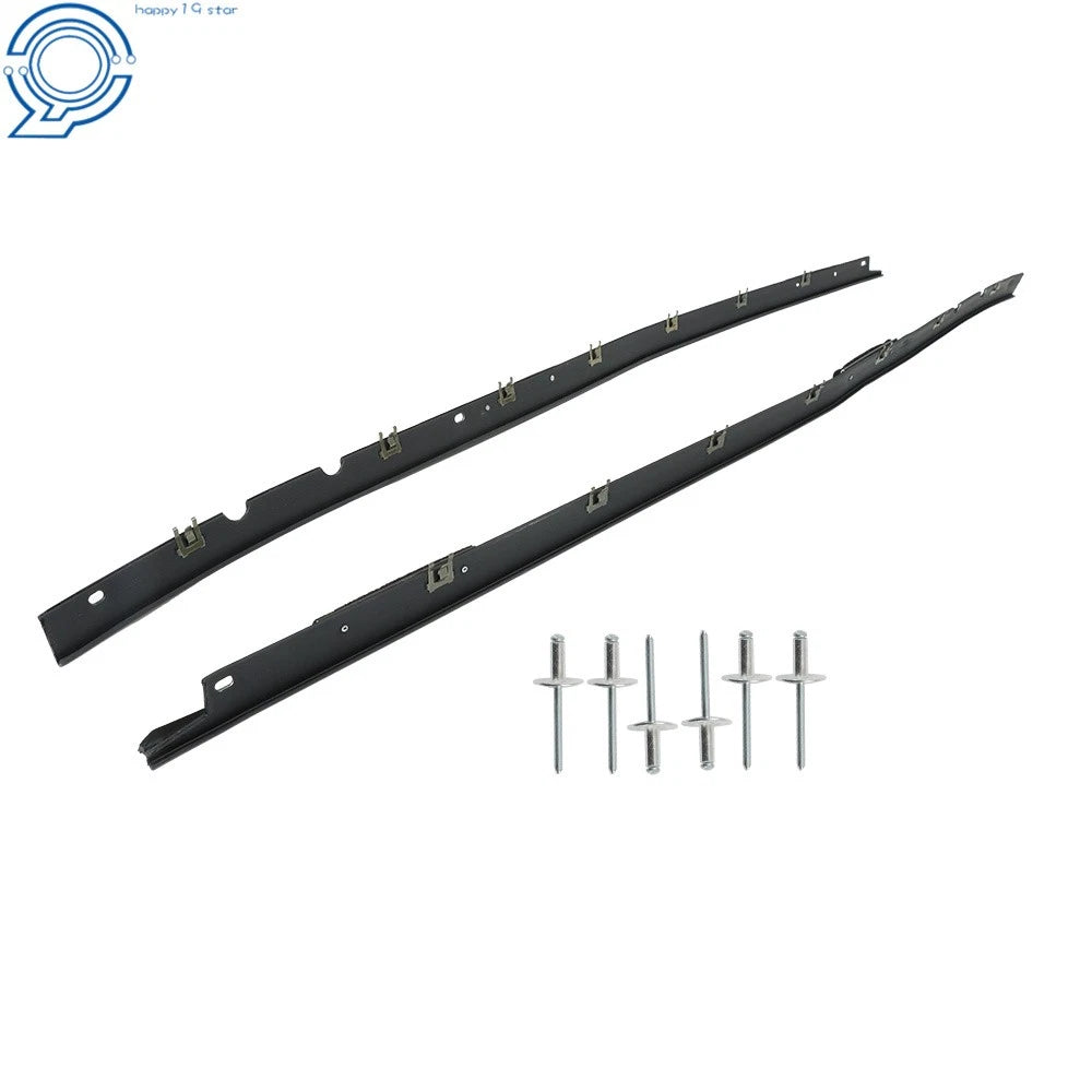 Set of 2 Window Sweep Weatherstrips for Corvette C4 (1984–1996)
