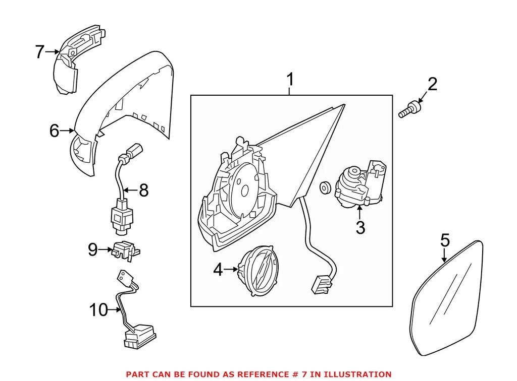 Left Mirror Turnsignal Lens for Mercedes (0999067301)