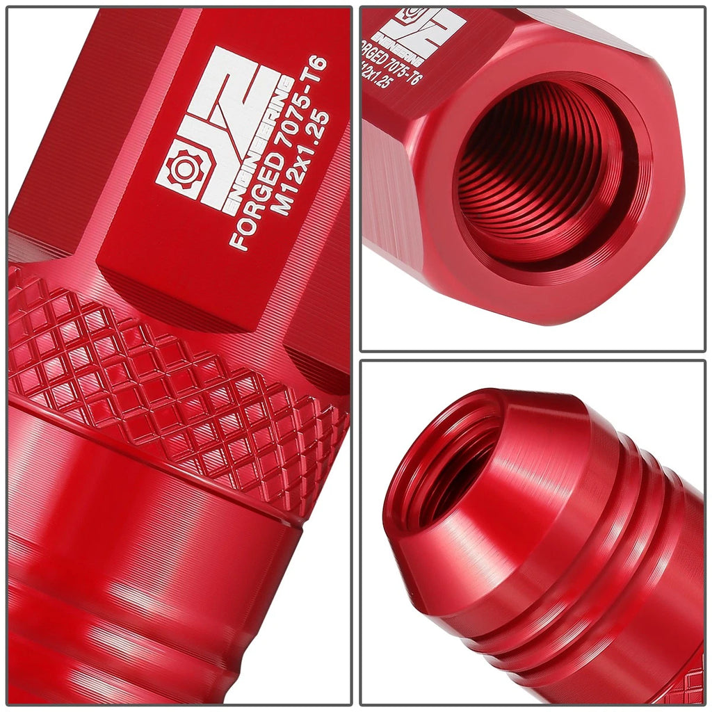 Set of 20 Open End Lug Nuts M12 X1.25 21mm OD for J2 Engineering