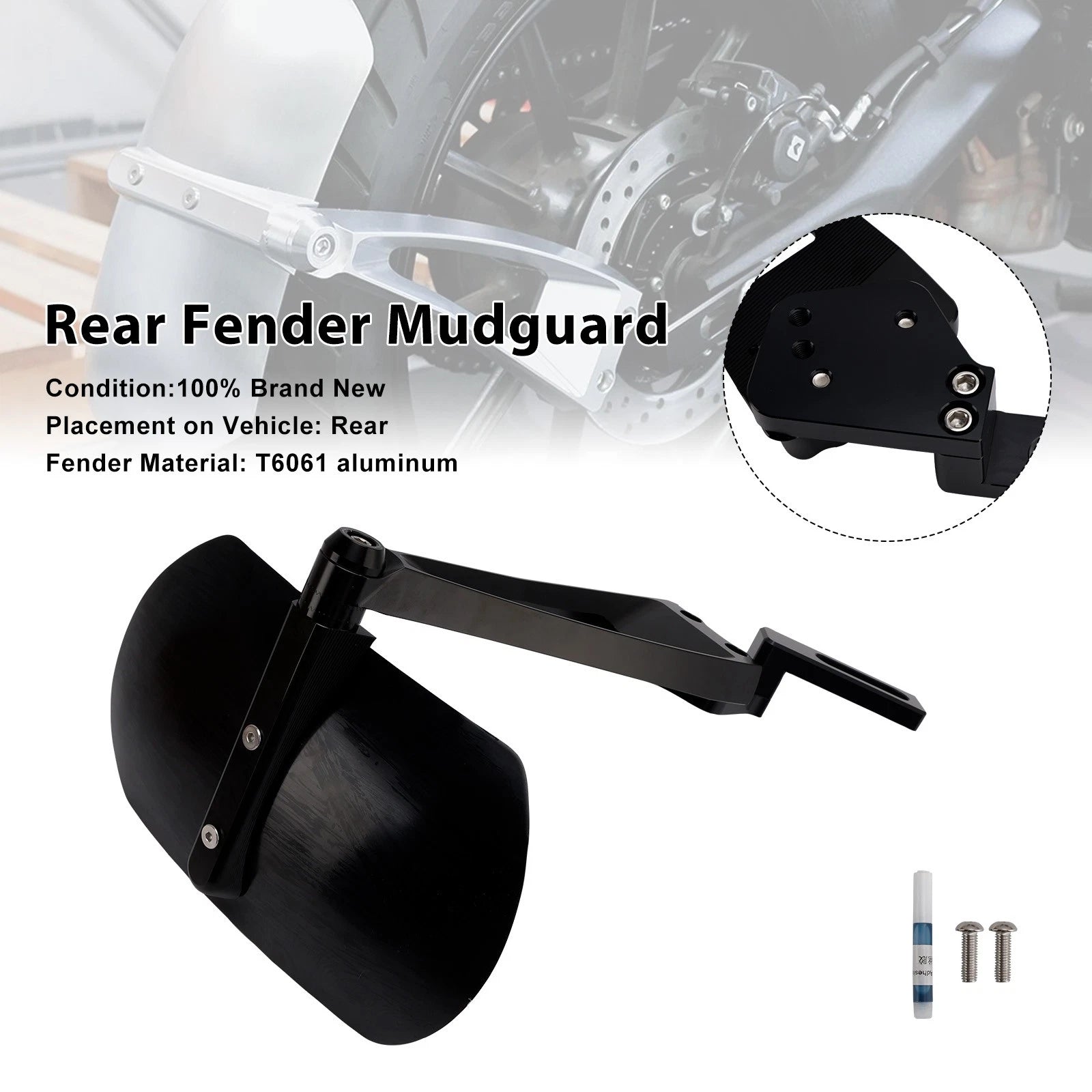Rear Wheel Fender Mudguard for Scrambler 1200 XC XE, Street Twin 900 (2019–2023)