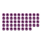 48X Purple Engine Bolt Topper Caps for Harley Twin Cam Softail Dyna