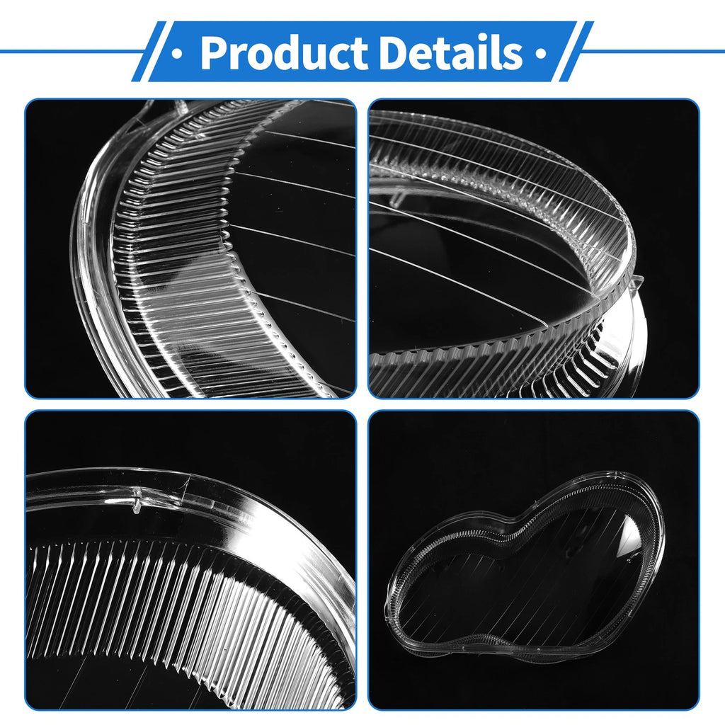 1 Pcs Headlight Lens Cover for Mercedes-Benz C-Class (2001–2017)