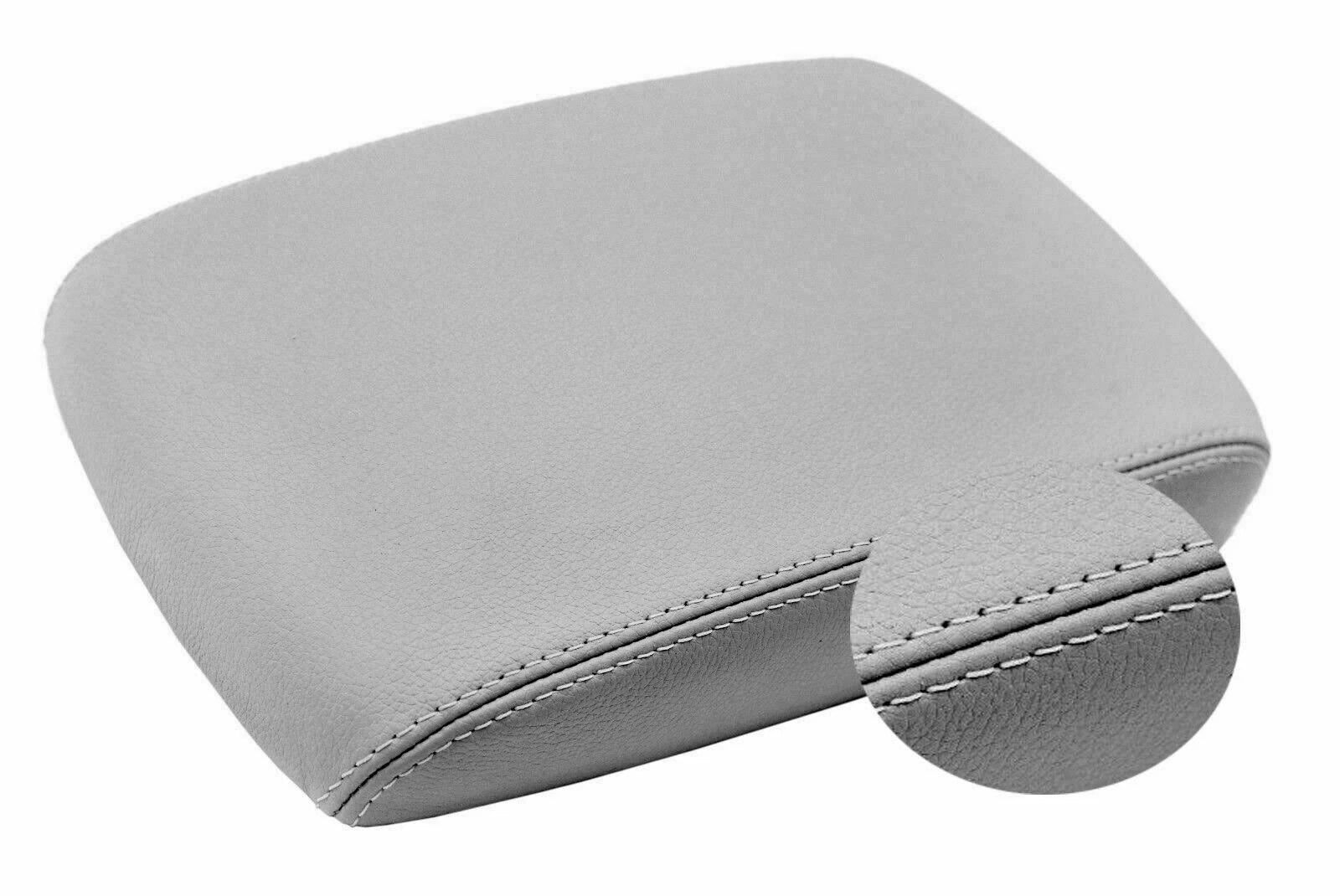 Leather Console Lid Armrest Cover for Nissan Maxima (2004–2008) Gray