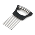 Stainless Steel Onion Slicer for Quick Vegetable & Meat Tenderizing
