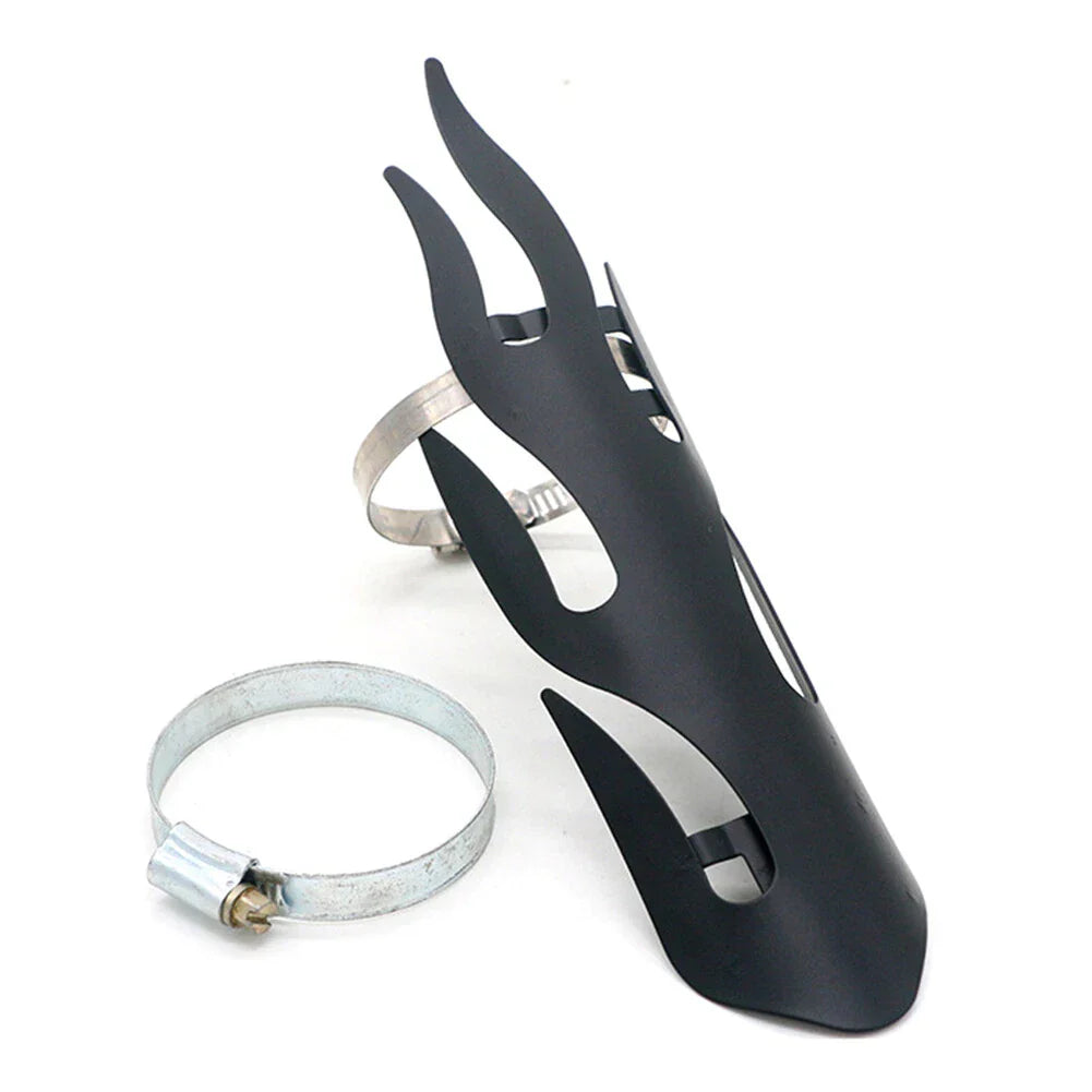 Universal Motorcycle Exhaust Muffler Pipe Heat Shield Cover Heel Guard