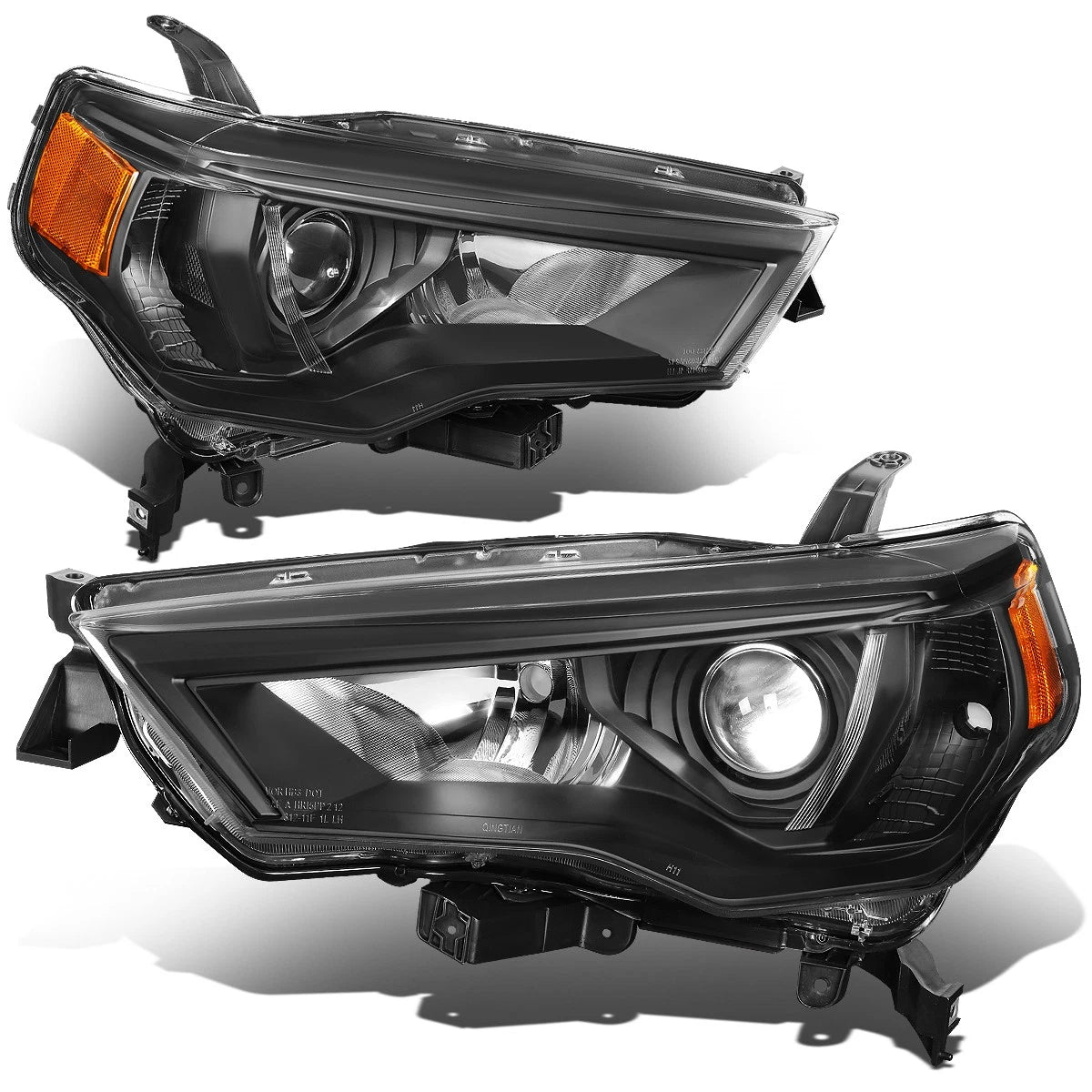 Black Amber Signal Projector Headlight for Toyota 4Runner (2014–2020)