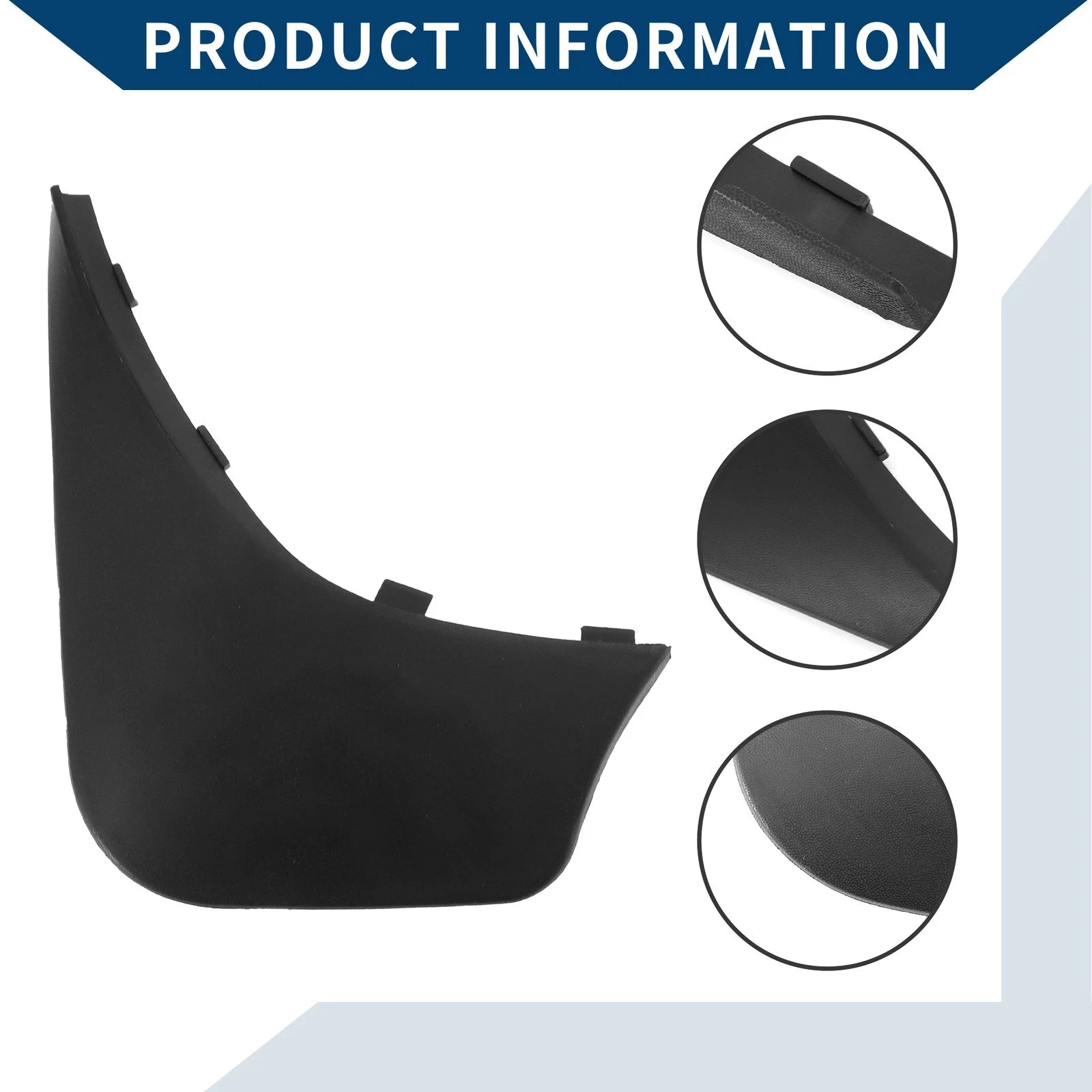 Set of 2 Mud Flaps Splash Guards for Mercedes-Benz Smart (2013–2015)