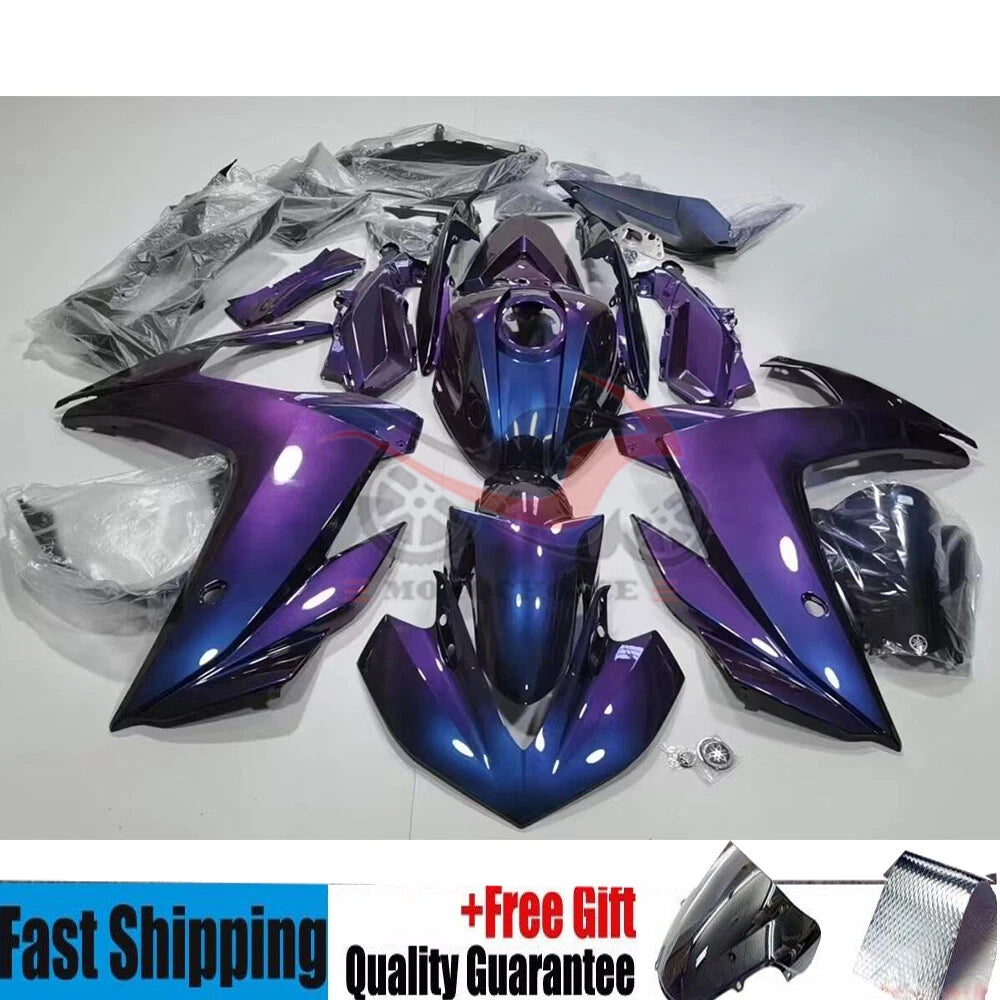 Chameleon Blue Purple ABS Fairing Kit for Yamaha YZF R3/R25 (2014–2018)
