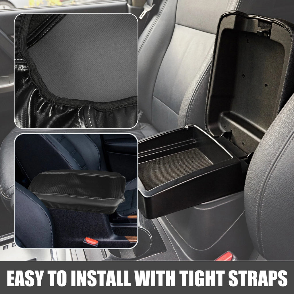 Center Console for Toyota Venza (2021–2023) Carbon Fiber Pattern Black Gray