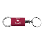 Burgundy Anodized Aluminum Valet Keychain -Officially Licensed for Honda Insight