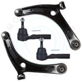Set of 4 Front Lower Control Arms & Outer Tie Rod Ends for Jeep Patriot Compass (2007–2014)