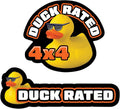2X Jeep Duck Decal Stickers for Jeep (Rated 4x4) 25187