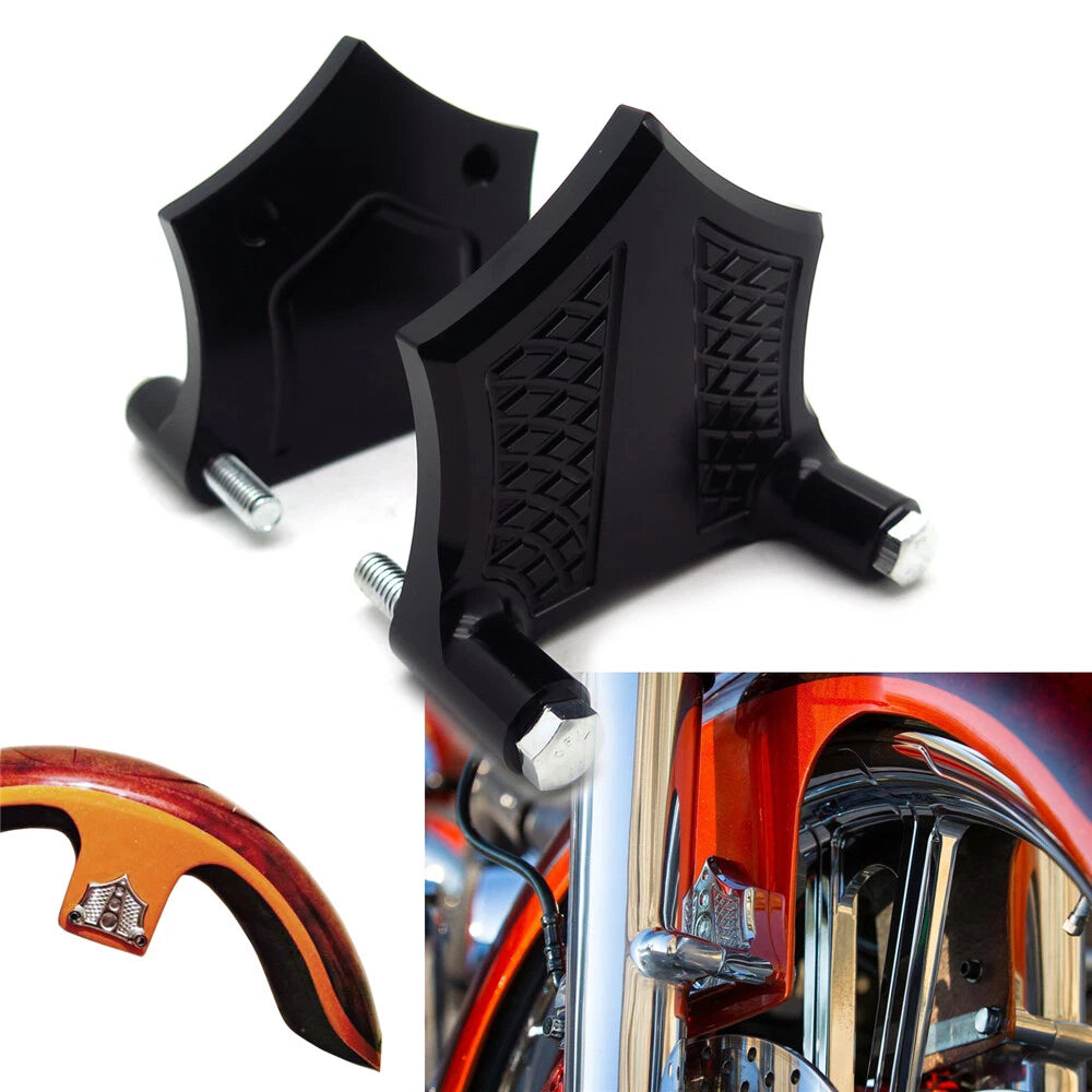 E-O Black Contrast Fender Spacer for Harley Baggers (2023–2026) 1-1/4" 41mm