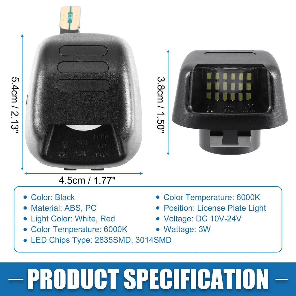 2pcs LED License Plate Light 26510-ZP50A for Nissan Frontier (2005–2019)