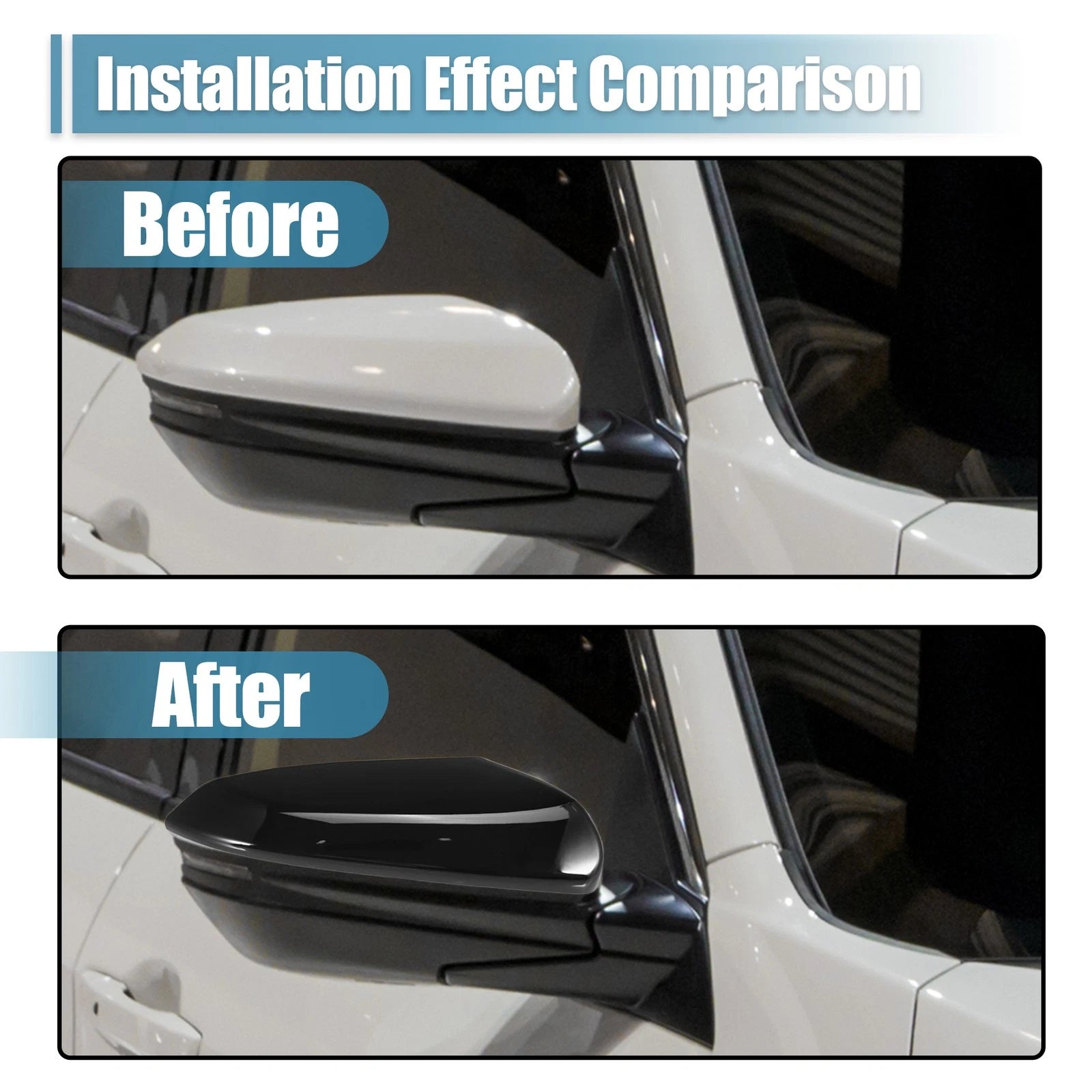 Right Side Mirror Corner Triangle Fender Cover Trim for Honda Civic (2016–2021)