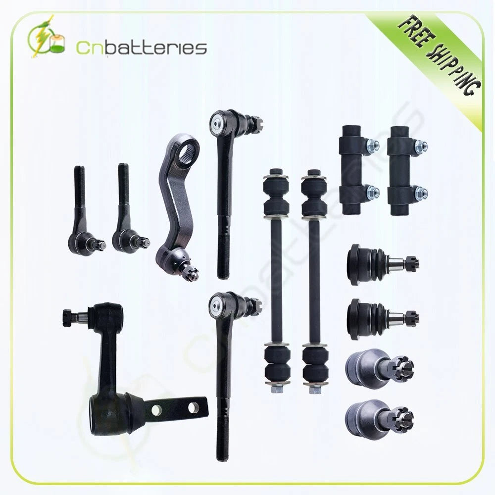 14PCS Front Ball Joints Idler Arm Tie Rods Kit for Dodge Ram 2500 3500 (2010–2018)