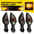 4X Black Housing Amber Smoke Turn Signal Light for Kawasaki Z900 Z1000 Z1000R (2017–2023)
