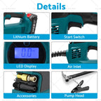 Cordless Portable Tyre Inflator Pump for Makita 18V Battery (Battery Charger)