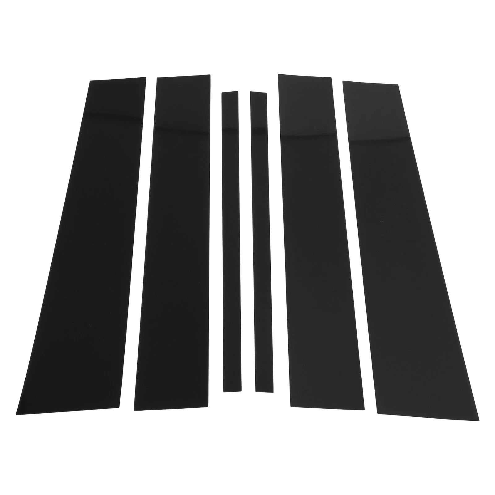 6 Pcs Door Pillar Window Trim for Nissan Titan (2004–2015) Black
