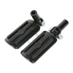 Black Rear Passenger Foot Pegs Clevis Mount for Harley Softail Fatboy (2000-2006)