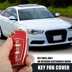 Car Key Fob Cover 3 Button TPU Red for Audi Q3 (2015–2020)