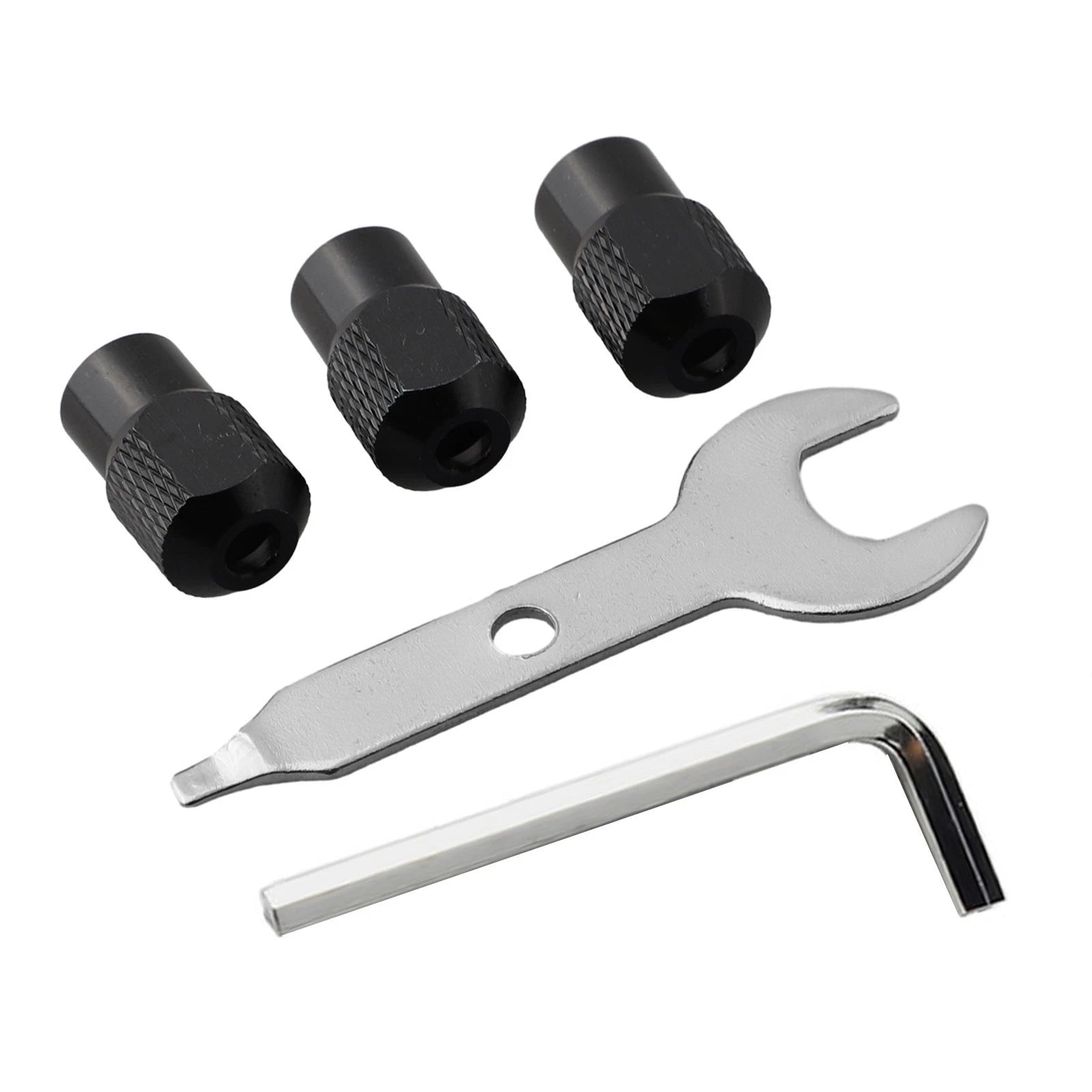 Set of 3 M8X0.75mm Drill Chuck Nuts for Rotary Tools