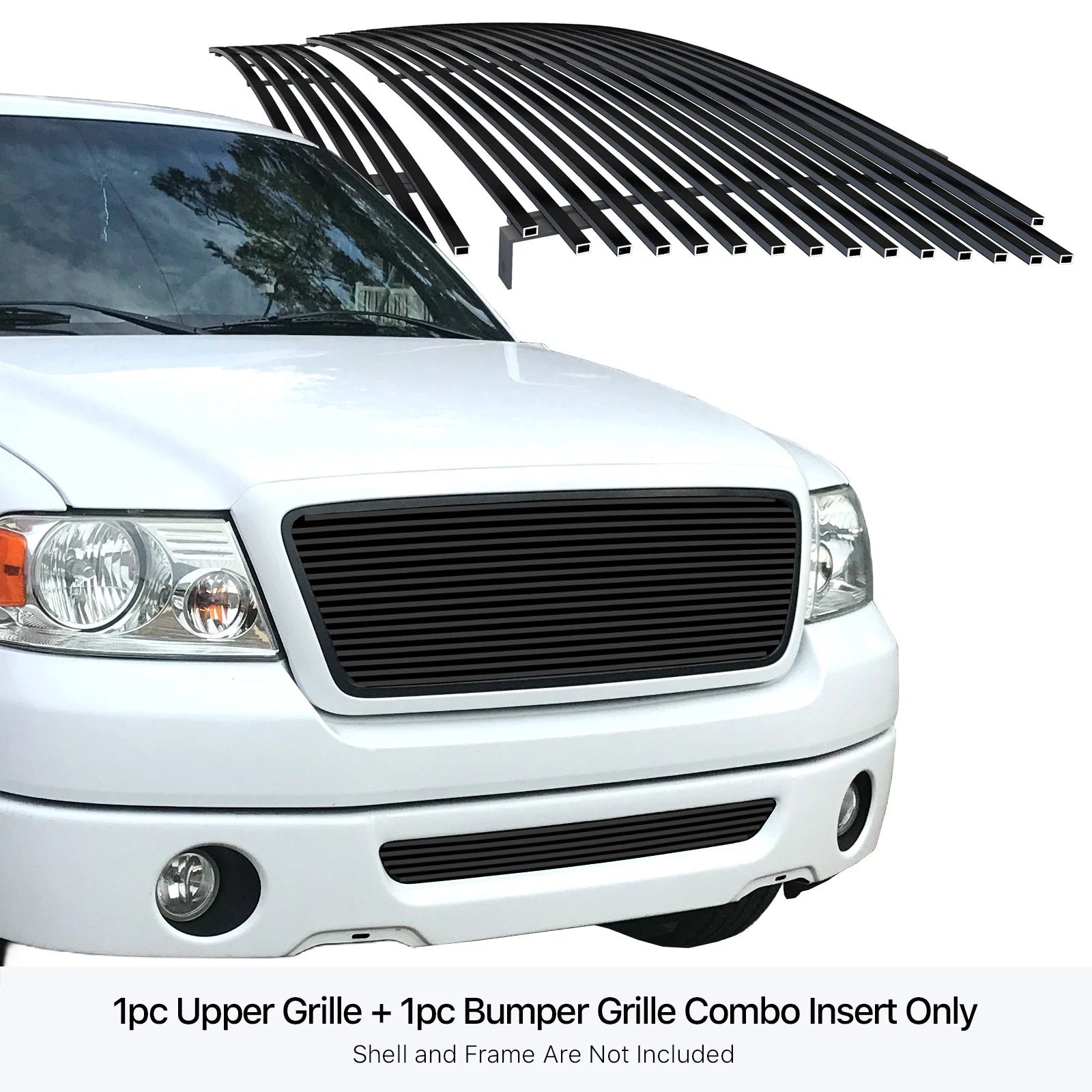 Black Billet Grille Combo for Ford F-150 (2006-2008)