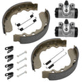 Front Brake Wheel Cylinders Kit w/Shoes & Pins for Suzuki QuadRunner 250 (1987–2002)