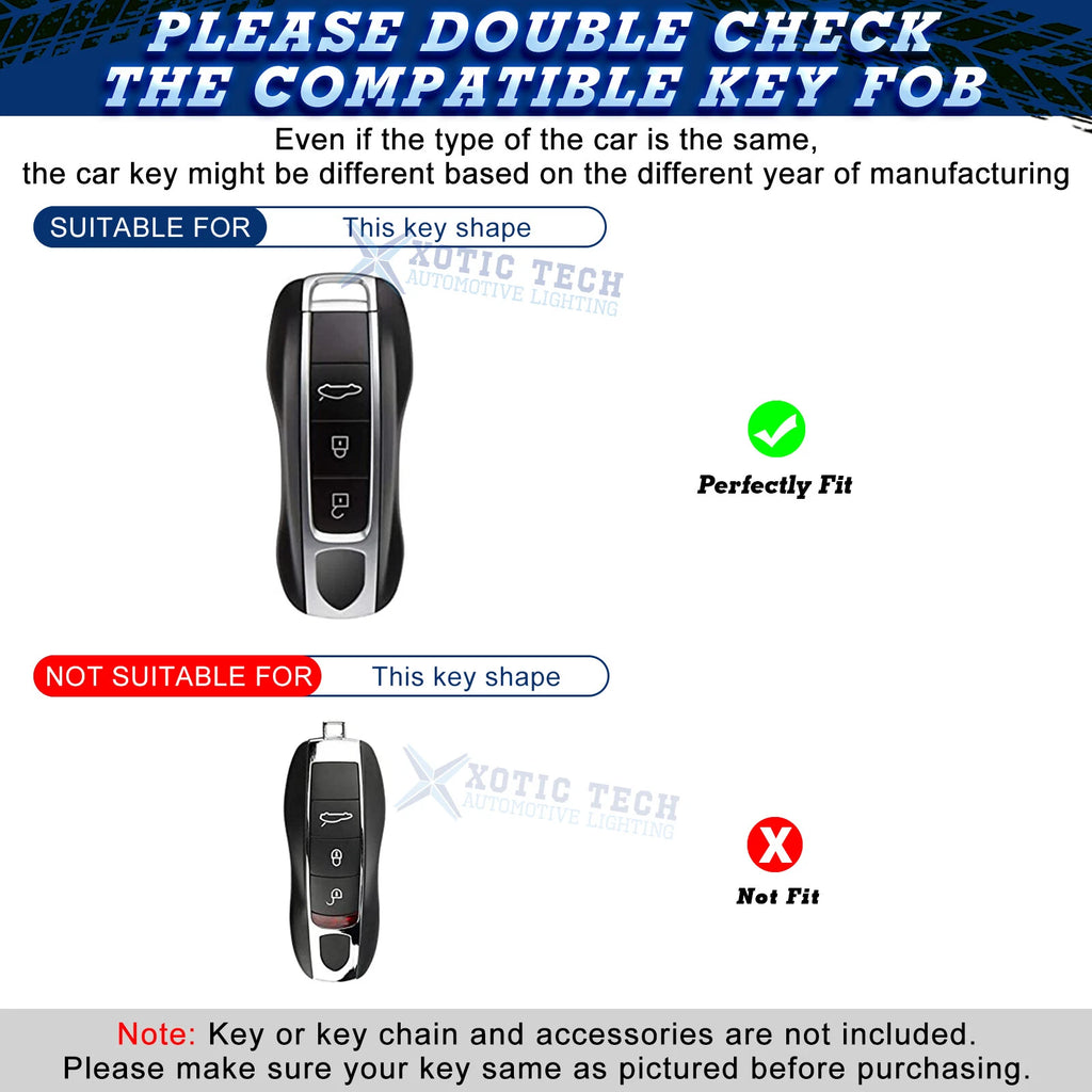 Key Fob Case Shell Cover Accessories for Porsche Panamera Cayenne Taycan