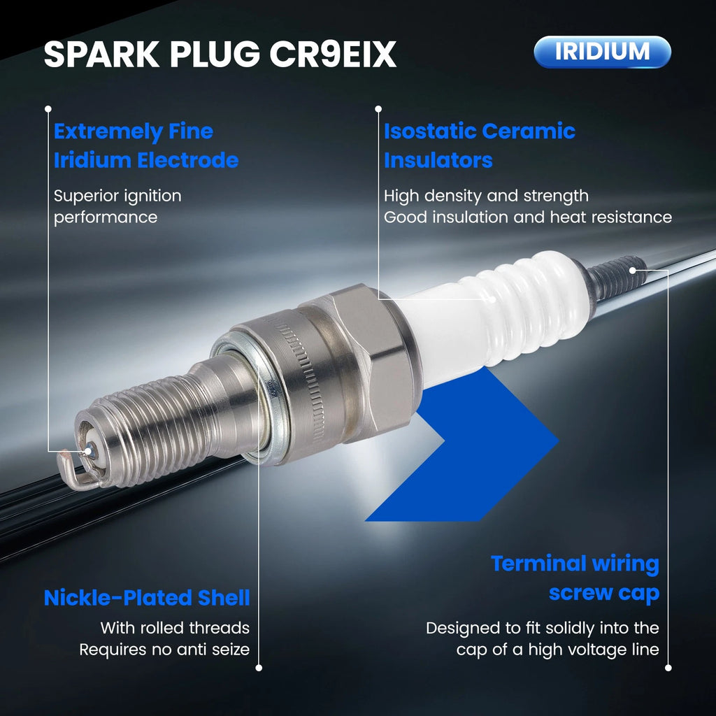 Set of 4 Iridium Spark Plugs 3797 for Honda Silver Wing 600 (2001–2009)