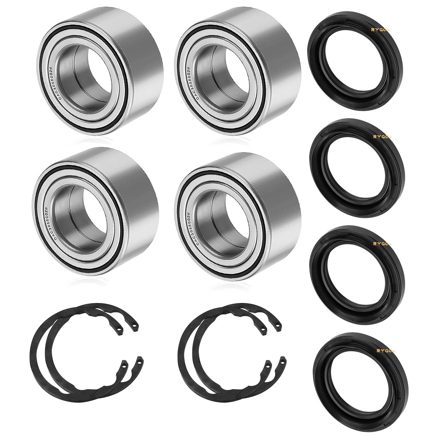 4X Wheel Bearing Circlip for Kawasaki Bayou 300 400, Prairie 300 400 (1990–2004)
